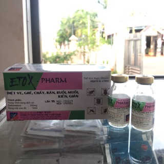 Etox-pharm: diệt ve, ghẻ, chấy, rận, ruồi, muỗi, kiến, gián