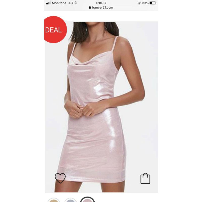 Đầm cổ rũ f21