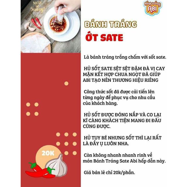 Bánh tráng abi Sate