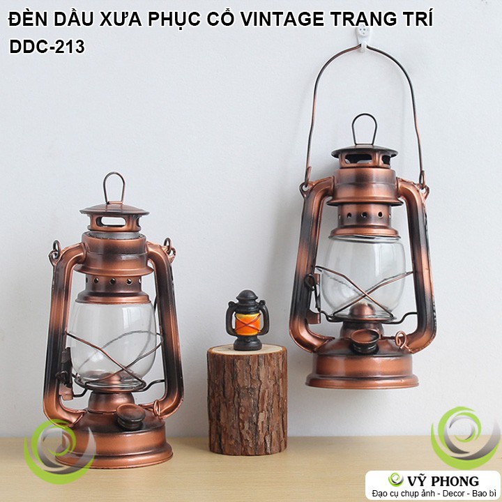 ĐÈN DẦU XƯA PHỤC CỔ VINTAGE TRANG TRÍ CHỤP HÌNH ĐẠO CỤ CHỤP ẢNH SẢN PHẨM INS DDC-213