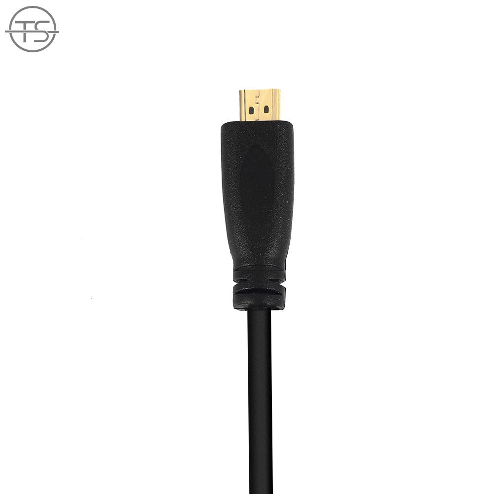 SONG Gopro 6 5 Micro HDMI To HDMI Converter Cable Micro HDMI To HDMI Adapter Cable 1M DVD Phones Gold