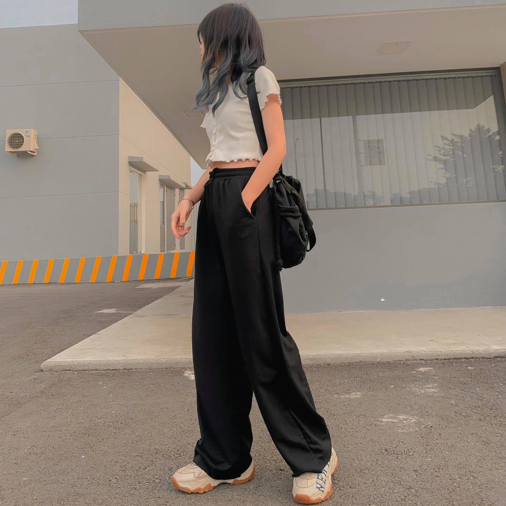 Quần Ống Suông Dáng Dài Hách Chân chất thun cotton Zoozoo unisex