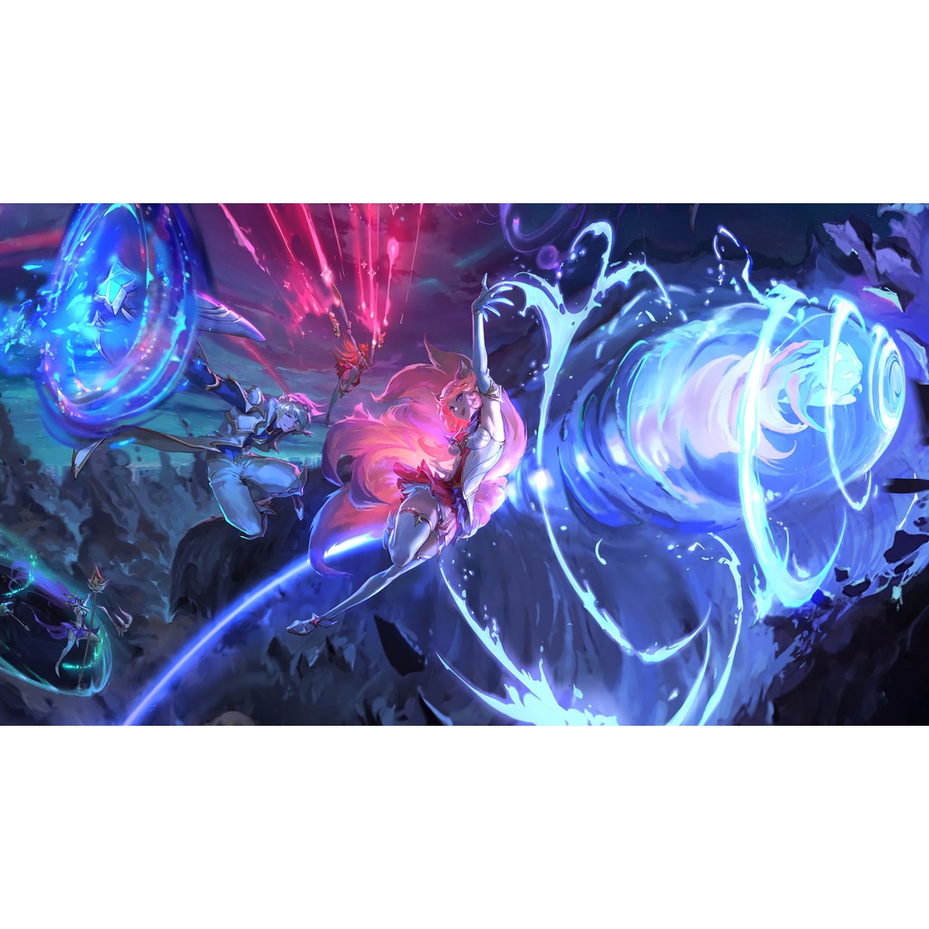 Poster A2, A3, A4 dán tường LoL, decal trang trí có keo JANNA - Mẫu 2