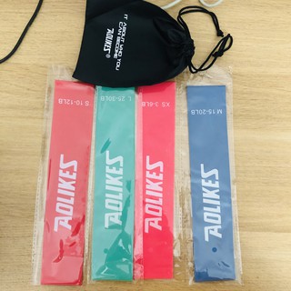 [Siêu Bền]Dây Kháng Lực Đàn Hồi Miniband Aolikes Set 4 dây