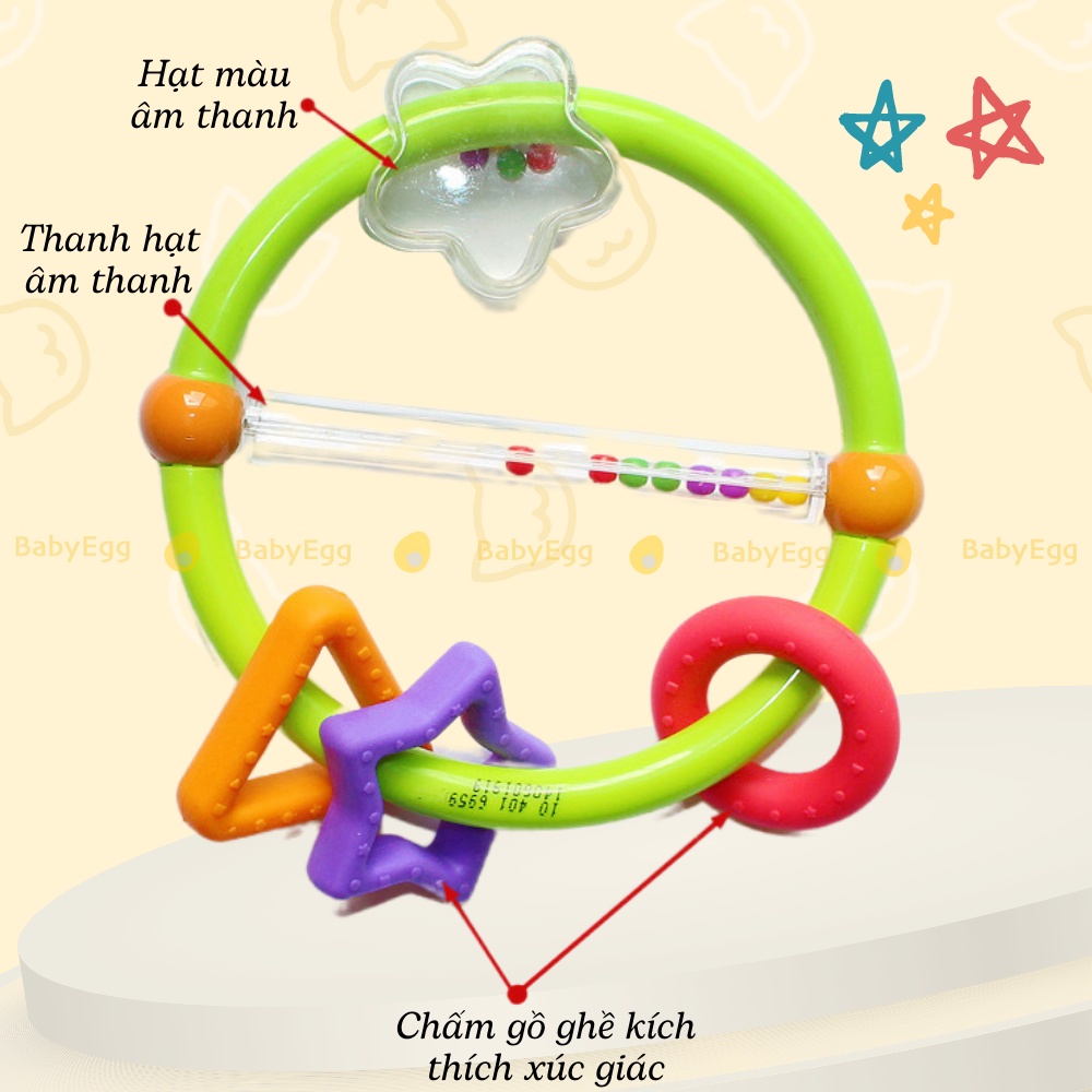 Lục lạc xúc xắc cầm tay hình ngôi sao cho bé sơ sinh đồ chơi trẻ em bé trai bé 1 2 3 4 5 6 7 8 9 10 11 12 tháng 1 2 tuổi