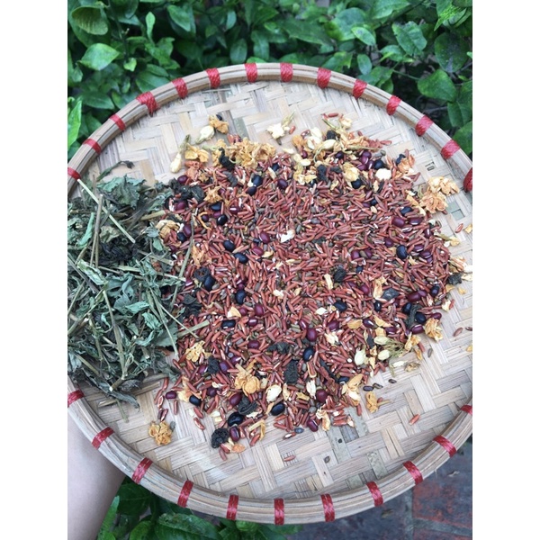 Trà hoa ngũ cốc kèm cỏ ngọt gói 100g