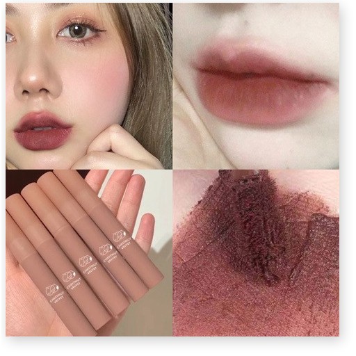 [Mã giảm giá] [Mã 66FMCGSALE hoàn 8% xu đơn 500K] Son kem hạt dẻ vỏ nâu trầm DAIMANPU mịn môi hot trend Matte Velvet Lip