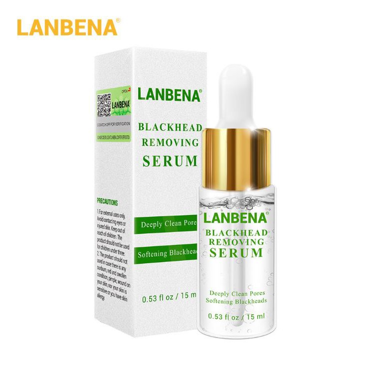 Tinh chất loại bỏ mụn đầu đen - se khít lỗ chân lông Lanbena BlackHead Removing Serum VG