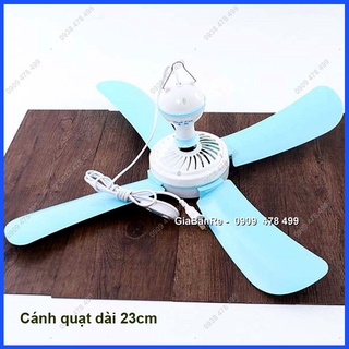 Quạt Trần Treo 4 Cánh Lớn 23cm - 220v - An Toàn, Thoáng Mát - 6036