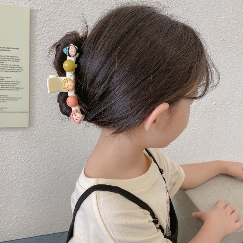 Kẹp Tóc Hình Chú Hề Hoạt Hình Vui Nhộn Phong Cách Hàn Quốc