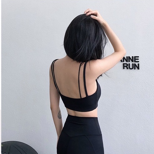 Áo ngực thể thao ANRAN có miếng đệm ngực chống chảy xệ thích hợp tập yoga/ chạy bộ cho nữ