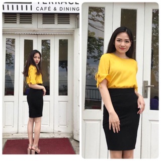 Áo sơ mi nữ tay lỡ xoè