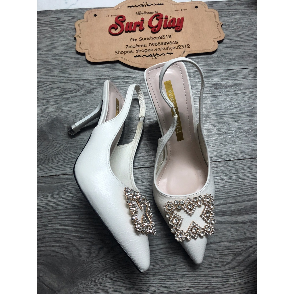 ẢNH THẬT GIÀY CAO GÓT NỮ BÍT MŨI KHÓA VUÔNG SANG CHẢNH GÓT NHỌN 7P ÊM CHÂN SIÊU XINH