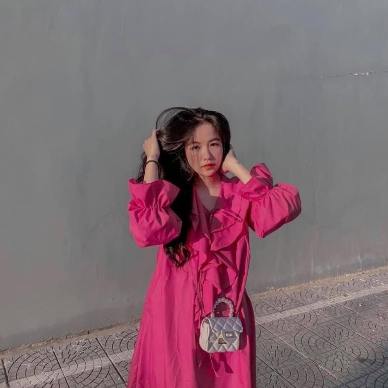 Áo sơ mi phối bèo tiểu thư dáng thụng rộng 2 màu siêu xinh, Áo váy nữ phong cách trẻ trung năng động hàng đẹp | BigBuy360 - bigbuy360.vn