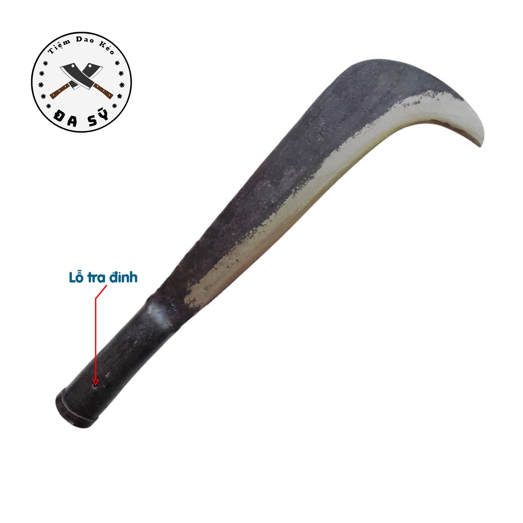 Dao Quắm, Phát Cỏ, Phát Cây Loại Tốt, Dao Rèn Từ Thép Nhíp Xe Siêu Bền, Cán Gỗ Chắc Chắn - D42