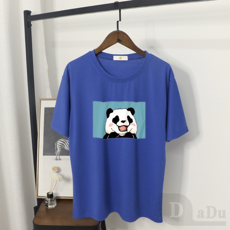 Áo Thun Tay Ngắn Cổ Tròn Dáng Rộng In Họa Tiết Hoạt Hình Thời Trang Cho Nữ Size S-3XL