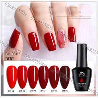Set Sơn gel AS mã BH đỏ 6 chai