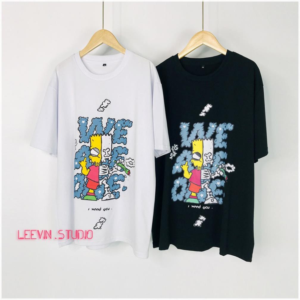 Áo thun form rộng Unisex Hey You Simpson x Jason We are one (Kèm hình chụp + Video) [TE-HY01] Leevin Store 😘