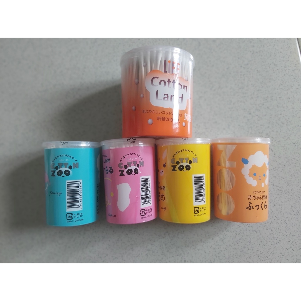 Tăm bông trẻ em COTTON ZOO Nhật Bản