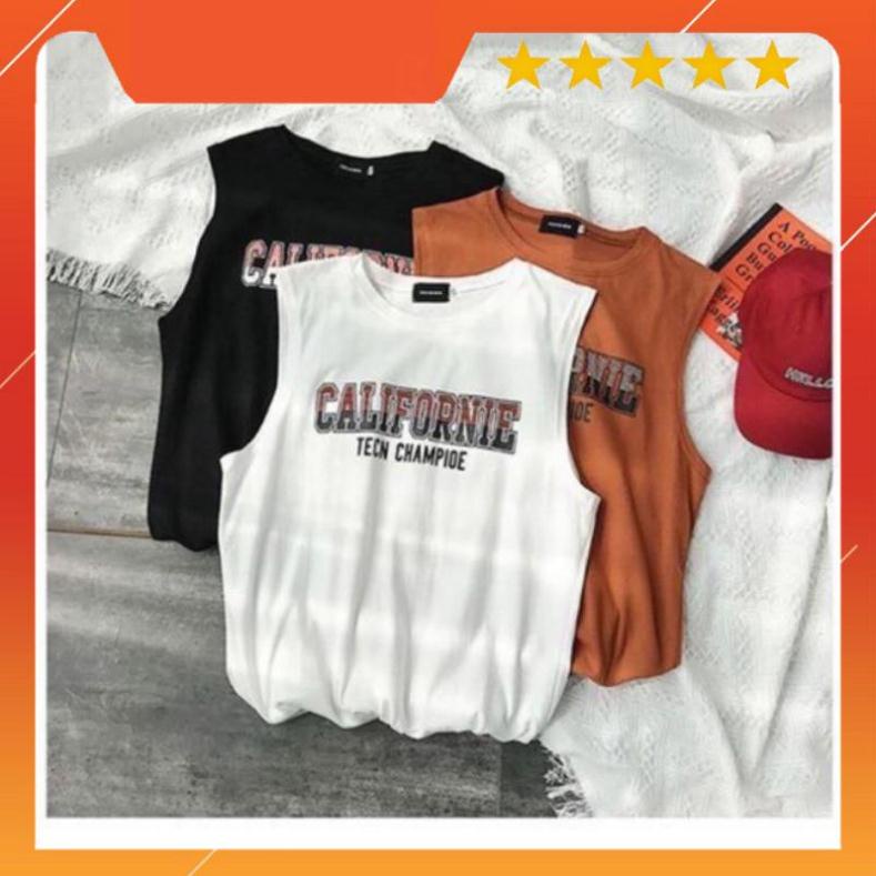 Áo Thun Tay Lỡ Sát Nách Số, Áo Tank Top Chữ Form Rộng Unisex