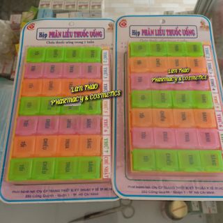 Hộp chia liều thuốc 1 tuần siêu tiện lợi