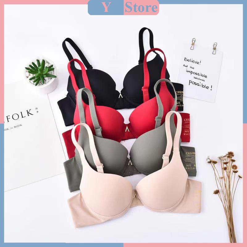 Áo lót nữ siêu đẩy ngực, mút kép trơn có gọng đệm 4cm A17