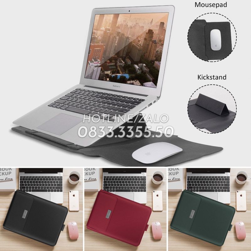 Bộ Túi Chống Sốc Laptop Notebook Thông Minh Da Nhân Tạo Cao Cấp