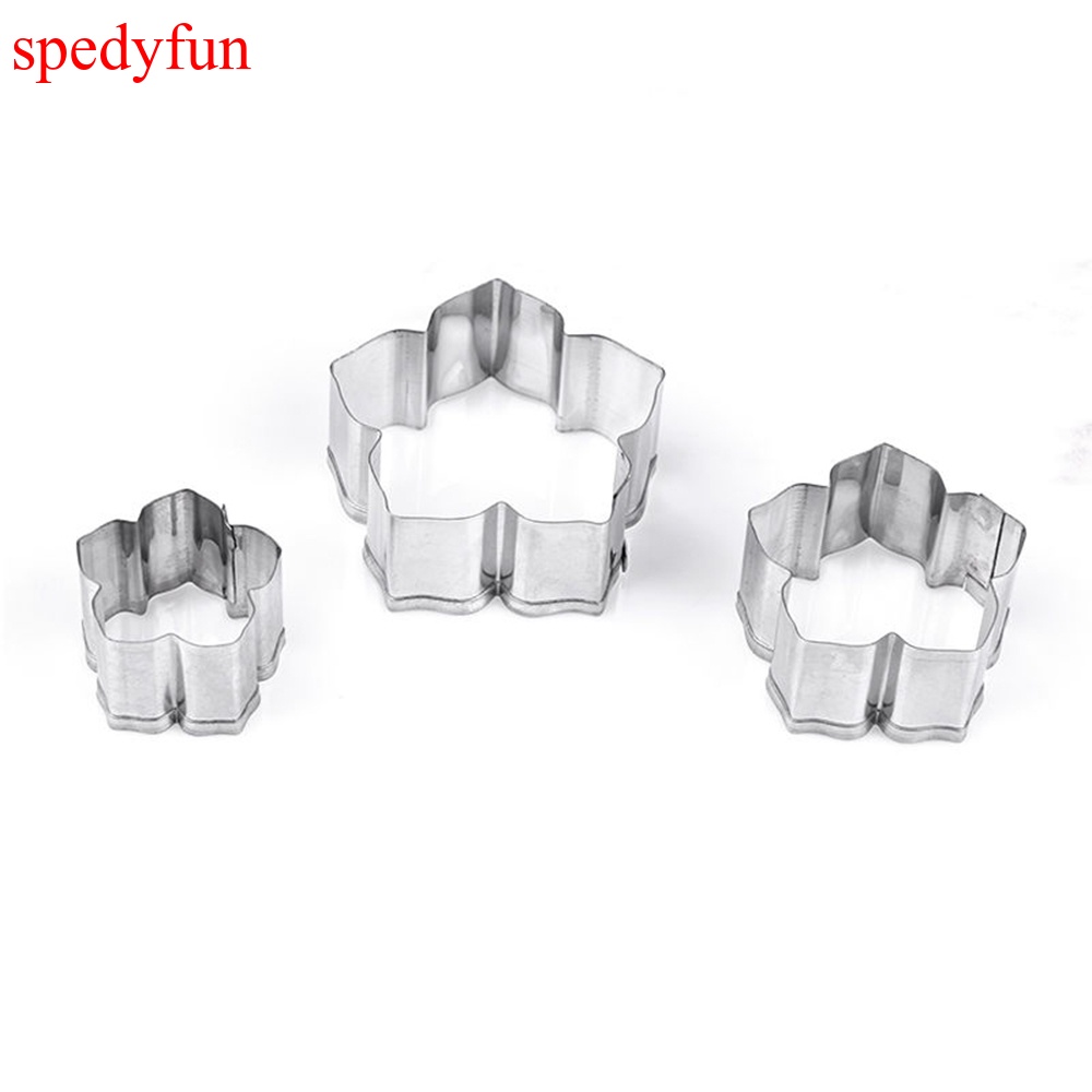 Set 3 khuôn cắt tạo hình hoa trang trí bánh đẹp mắt