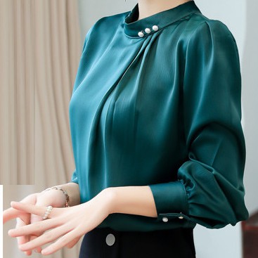 áo sơ mi nữ tay dài - sơ mi công sở - TA90 | BigBuy360 - bigbuy360.vn