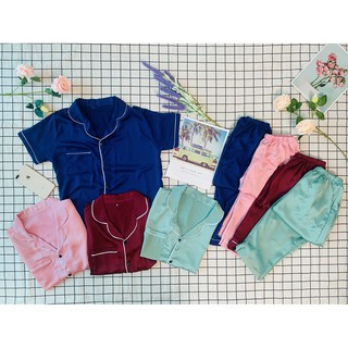 Pyjama lụa satin - đồ ngủ- Đồ bộ mặc nhà- lụa satin