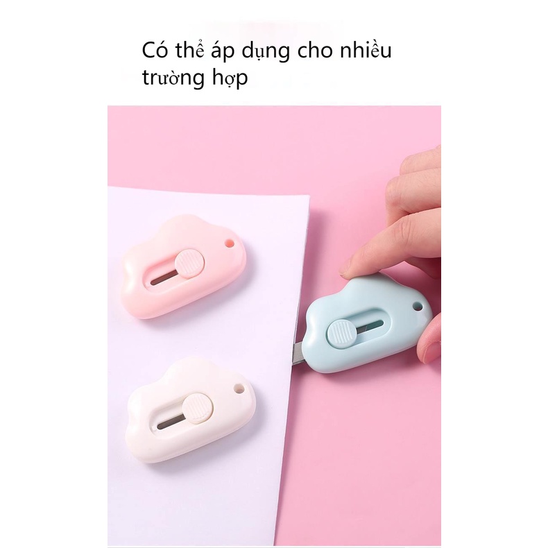 Dao rọc giấy bỏ túi mini thiết kế hình đám mây đáng yêu tiện lợi