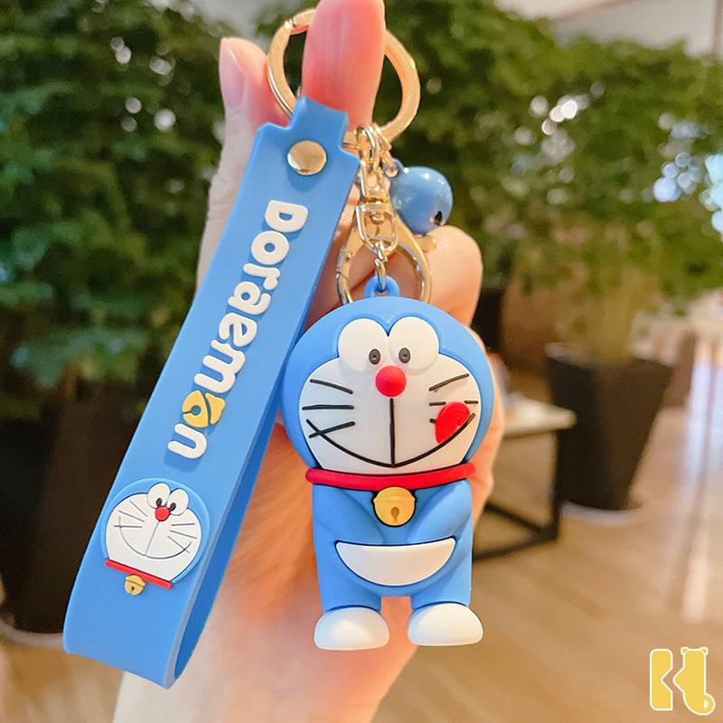 Móc Khóa Hình Doraemon Có Chuông Đáng Yêu Trang Trí Túi Xách Nữ