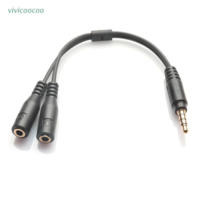 Cáp chia 2 cổng âm thanh 3.5mm hình chữ Y