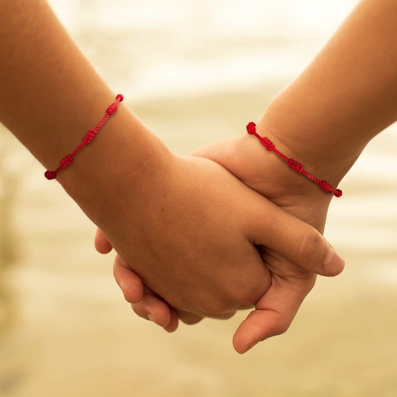 Set 10 Vòng Tay Dây Đỏ Điều Chỉnh Được Kabbalah Thời Trang Mùa Hè