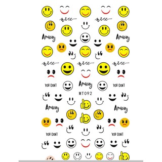 Sticker dán móng tay hoạ tiết hình mặt cười