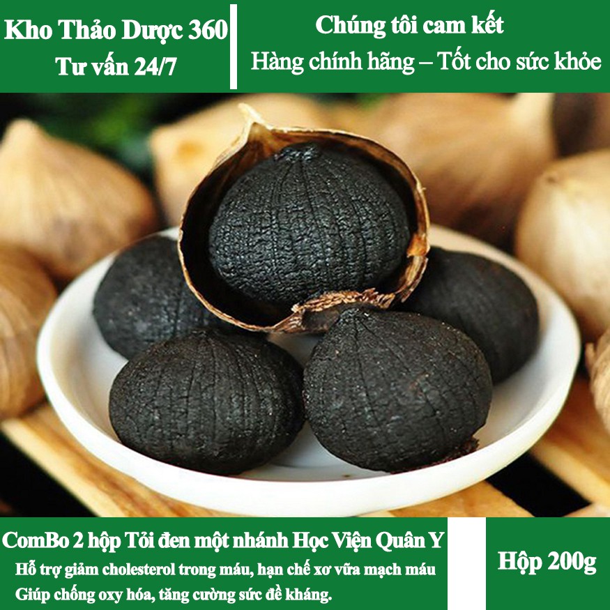 Combo 2  Hộp Tỏi Đen Một Nhánh - Học Viện Quân Y | BigBuy360 - bigbuy360.vn