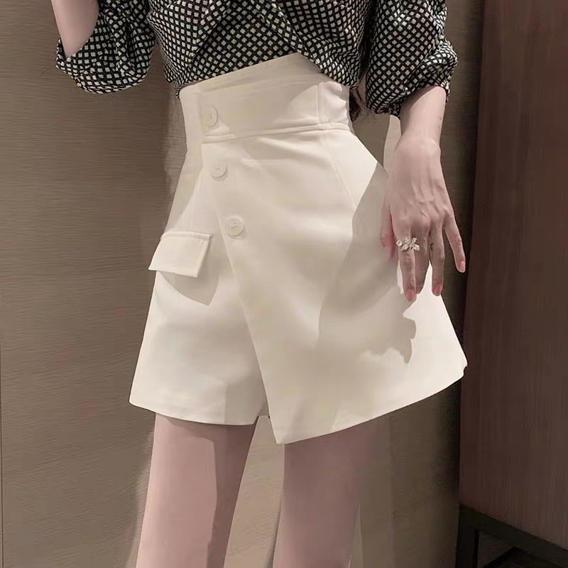 [Mã SKAMA06 giảm 8% tối đa 50K đơn 250K] Quần short cạp cao, quần đùi ống rộng vạt chéo hot 2021 | BigBuy360 - bigbuy360.vn