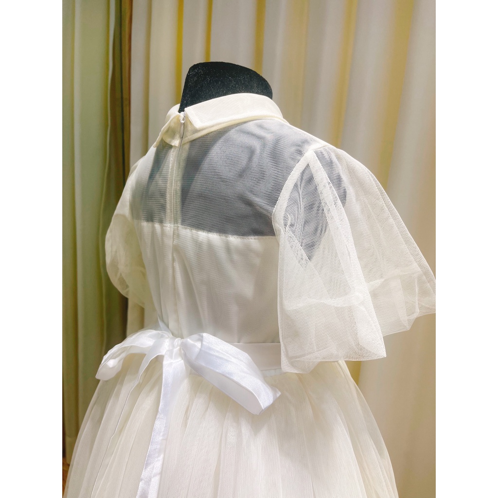 Đầm Voan Hoa Ngực Tiểu Thư Xinh Xắn Size 9-46kg Sora Chan - M096