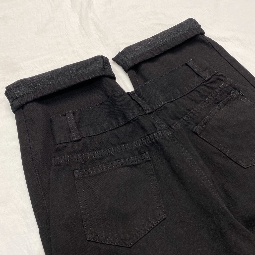 Quần Jeans Nam Nữ UNISEX Ống Rộng Lưng Cao KIA Phong Cách Ulzzang – GIDI