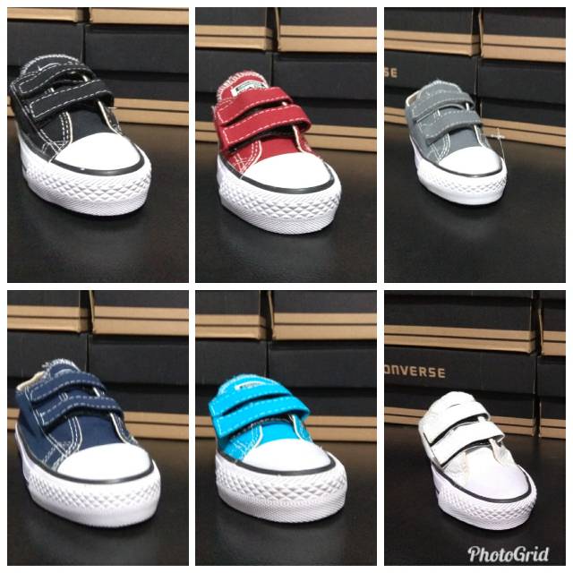 Giày Thể Thao Converse Quai Dán Thời Trang Cho Bé