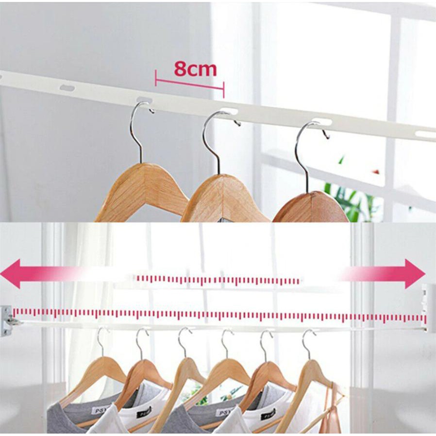 Dây treo đồ ClothesLine®️ Japan 20kg không cần khoan (Trắng) - Home and Garden