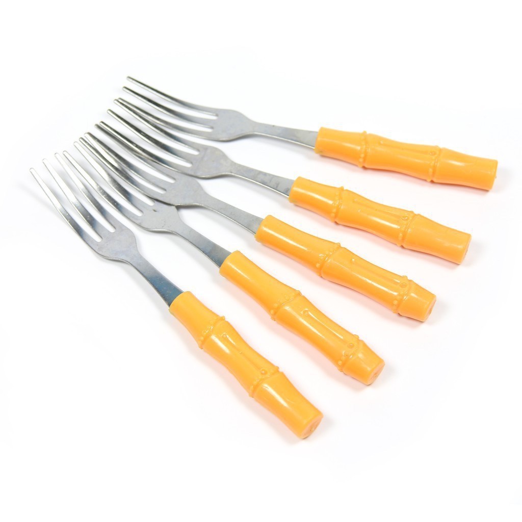 Set 10 Dĩa Xiên Hoa Qủa Cán Nhựa Hình Cây Trúc, Dĩa Trúc Xiên Đồ Ăn Siêu Rẻ