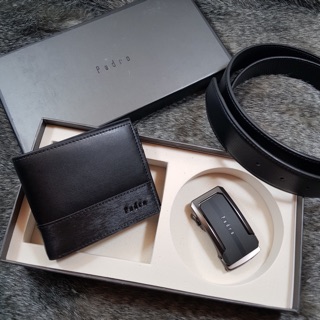 Set ví nịt pedro, da mềm đẹp, da thật, nguyêt set siêu rẻ, có hộp túi