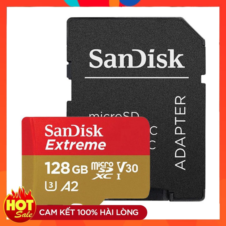 Thẻ nhớ Micro SD San disk Extreme A2 128GB 160MBs video 4K