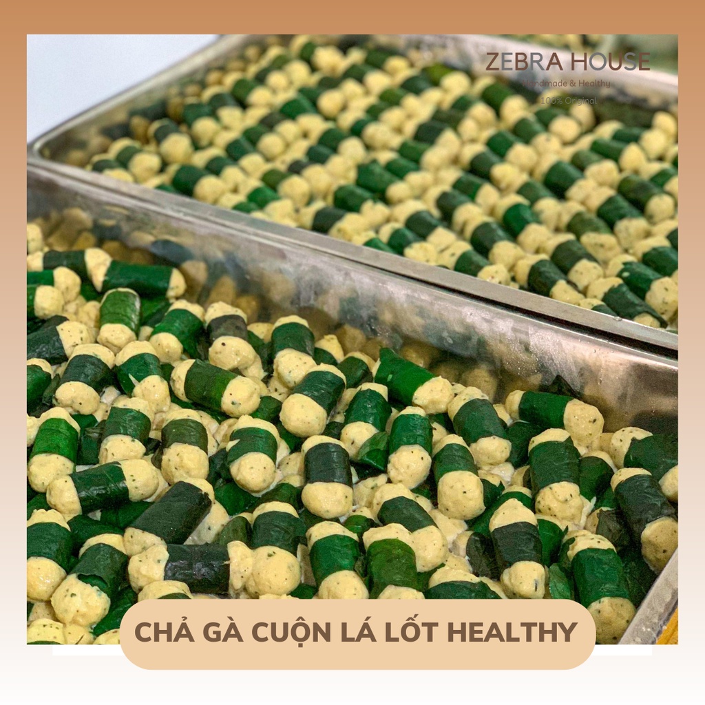 Chả Gà Cuộn Lá Lốt Eat Clean 500gr