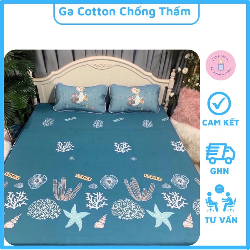 Ga Chống Thấm Cotton Nano Kháng Khuẩn Hàn Quốc Cao Cấp