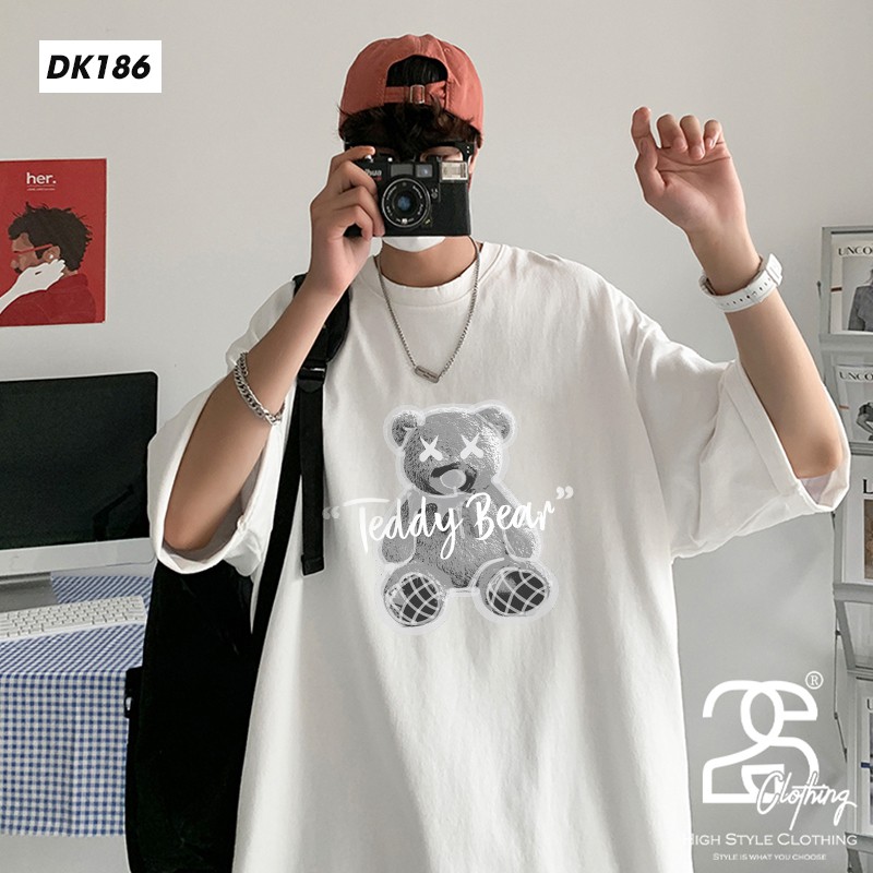 Áo Thun Nữ Missout Form Rộng 2S Clothing, Áo Phông Nữ Form Rộng Tay Lỡ Unisex Giấu Quần In Hình Gấu DK186 | BigBuy360 - bigbuy360.vn