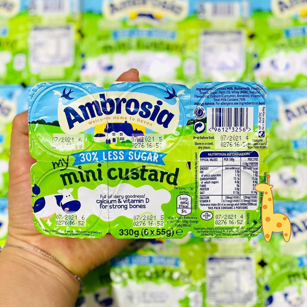 Váng Sữa Ambrosia Cho Bé Ăn Dặm Từ 6 Tháng Tuổi Thơm Ngon Bổ Dưỡng Nội Địa Anh