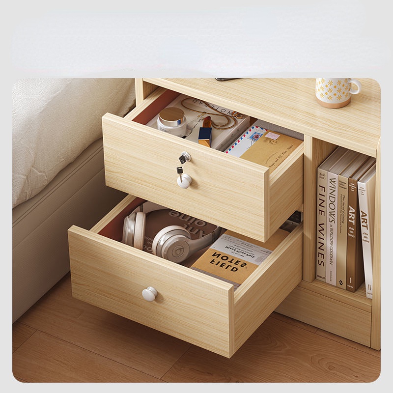 Tủ đầu giường công suất lớn lưu trữ đơn giản đa năng phòng ngủ tủ đầu giường | BigBuy360 - bigbuy360.vn