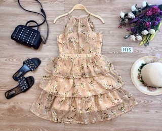Đầm voan 3 tầng
